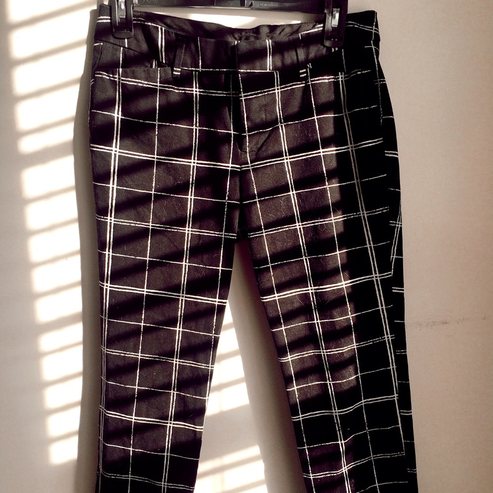 Black and White Checkered Pants
